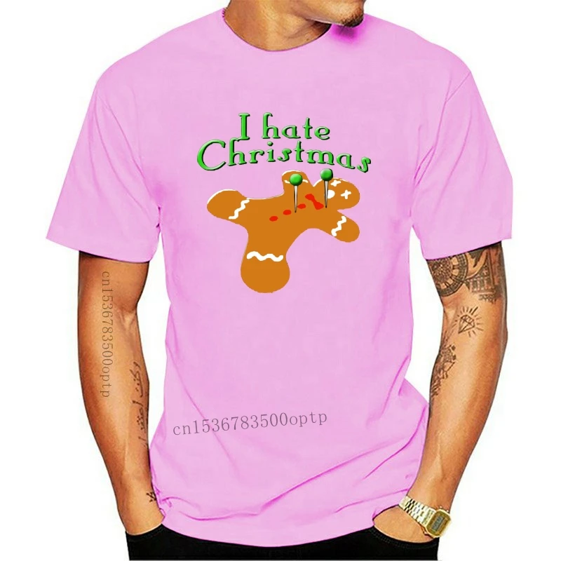 

Camiseta унисекс для мужчин и женщин, модная одежда, pan de jengibre, odio la Navidad, nueva