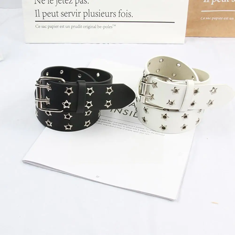 

PU Leather Belts Fashion Women Wide Belt Gold Big Metal Belt Buckle Waist Adjustable Coat Dress Pin Double Female Strap Cor T1H8