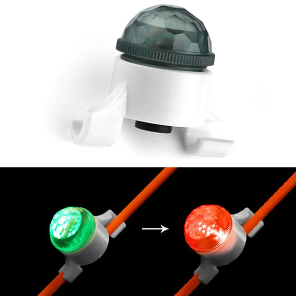 

1pc Fishing Alarm Lamp Bell Sea Pole Flash Sensor High Sensitivity 4.2g 3*2*2cm CR1225 Button Battery 100M ABS Metal Fishing