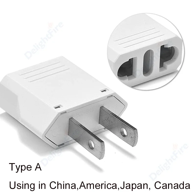 Дорожный адаптер DelightFire 2 контакта