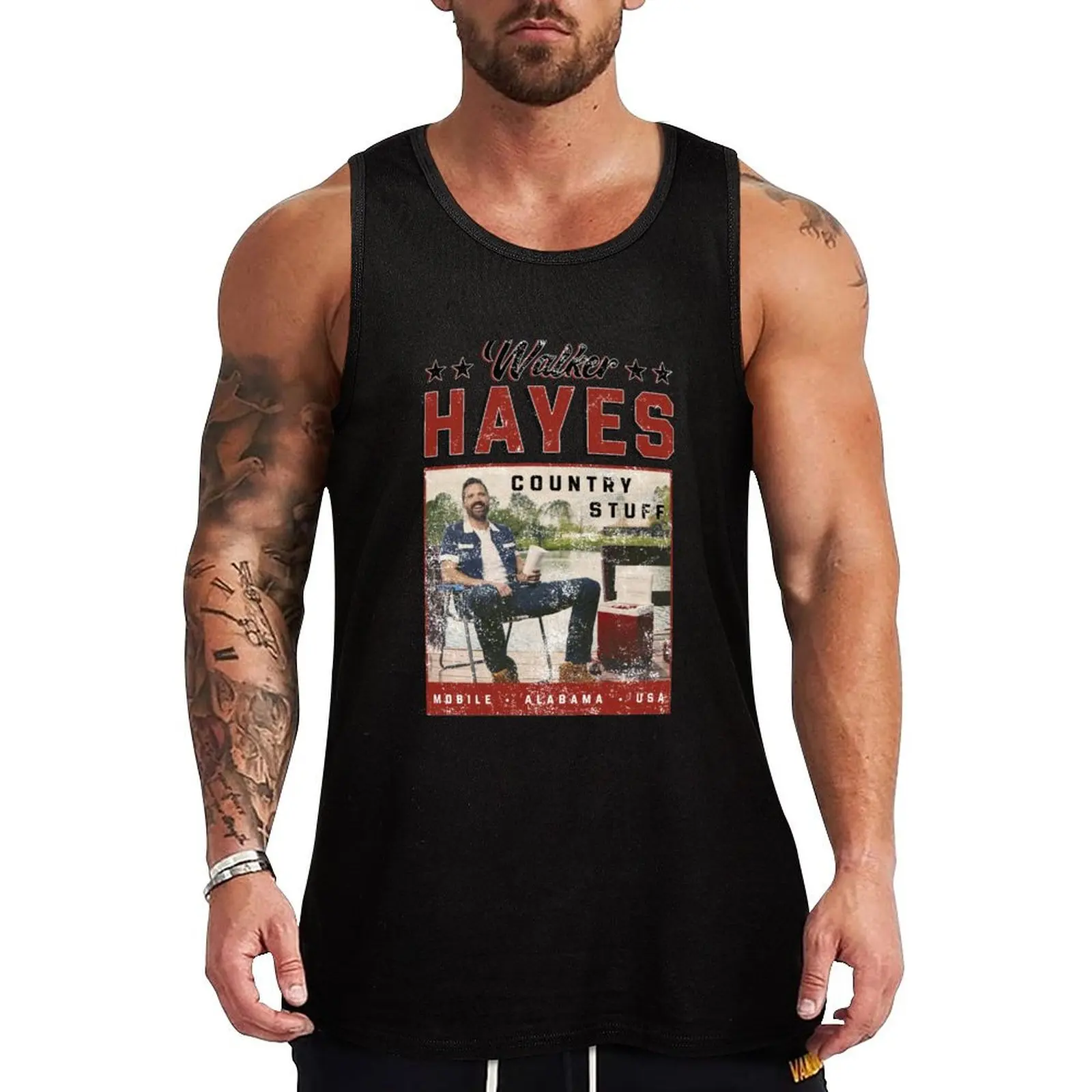 Walker Hayes Tank Top Мужская футболка Мужские спортивные футболки
