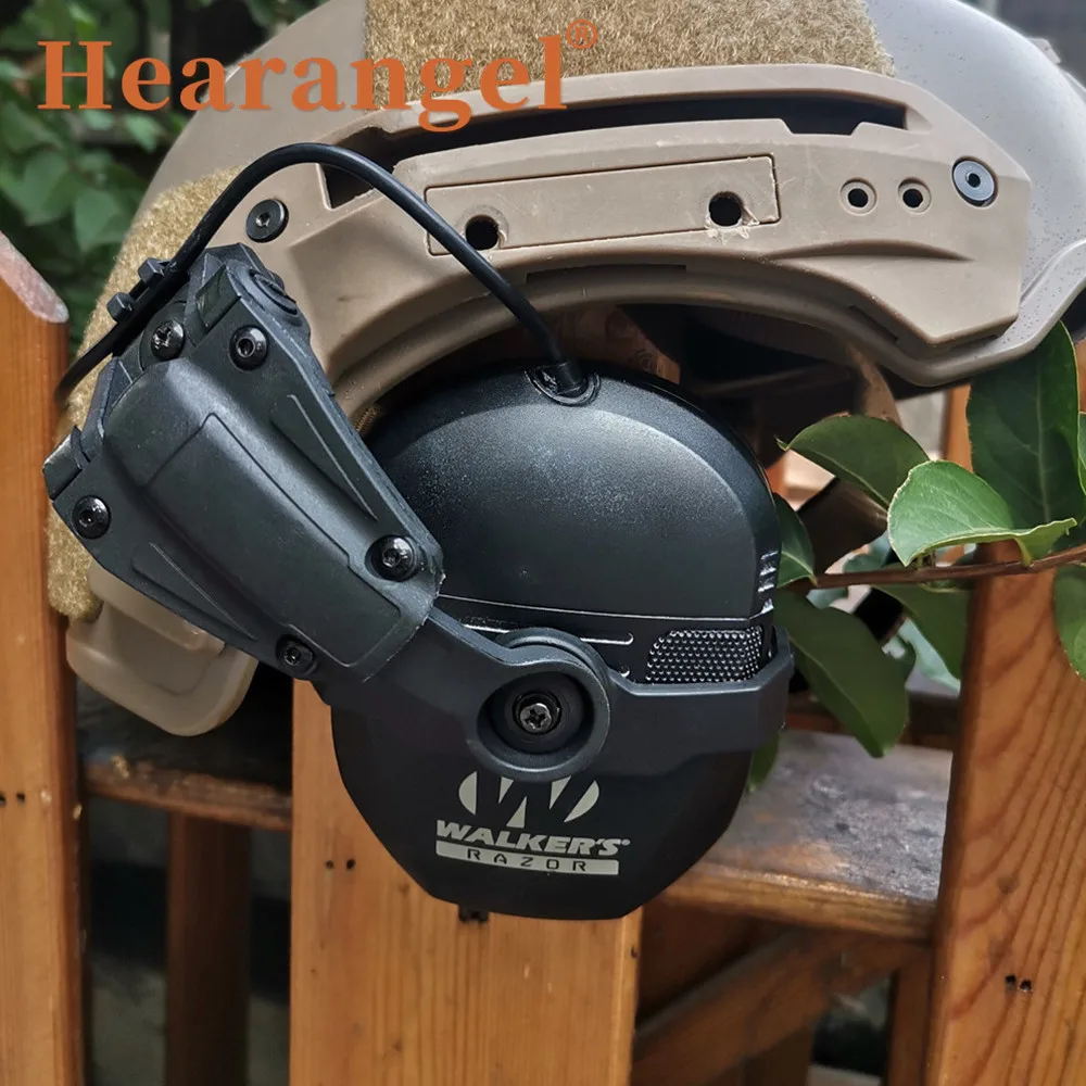 Hearangel Tactical Helmet Wendy/ARC Rail Adapter for Walker's Razor Slim Electronic Hearing Protection Shooting Headphone Earmuf