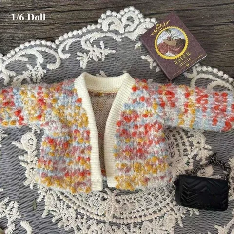 Вязаные кардиганы и топы для кукол BJD 1/4 1/6