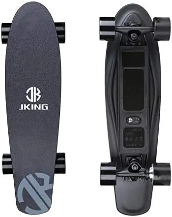 

Longboard with Remote Control Skateboard,350W Hub-Motor,12.4 MPH Top Speed,5.2 Miles Range,3 Speeds Adjustment,12 Months Warran