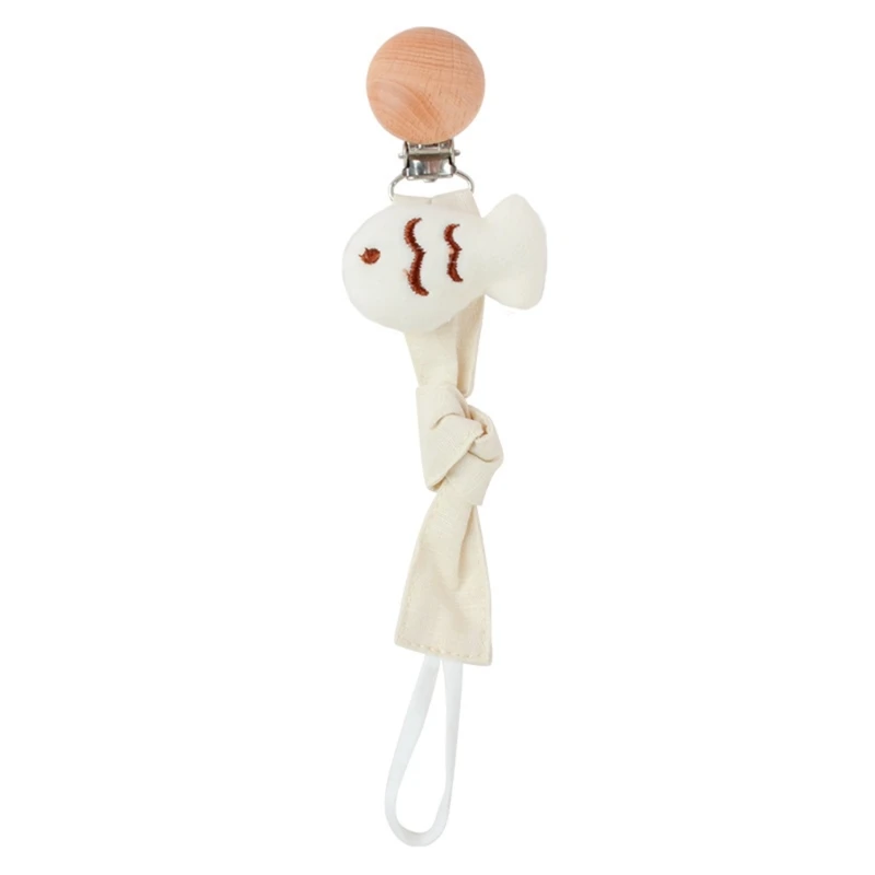 

Симпатичные хлопковые зажимы для соски с животными, деревянный держатель для новорожденных, детский Прорезыватель для зубов, детский подарок для душа