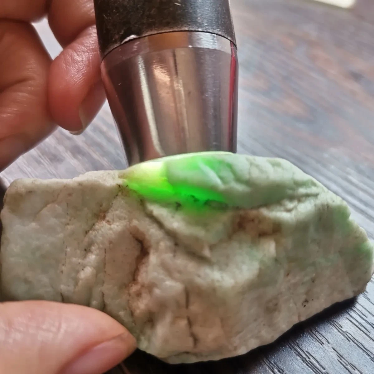 Natural Myanmar A Cargo Jade Wool Bulk Thick Pack Zhengyang Green Milk Base With Color Wool Raw Stone Carving Practice