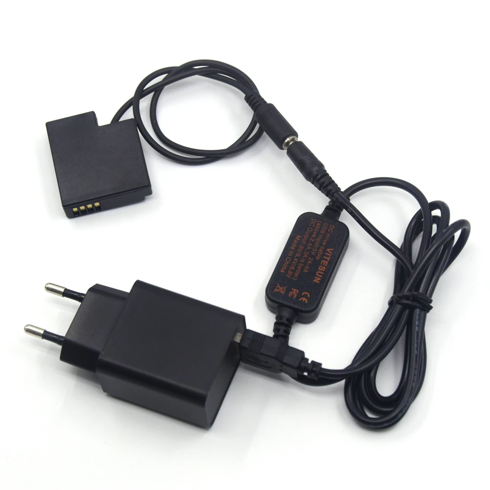 Зарядное устройство QC3.0 18 Вт + USB-кабель питания искусственная батарея для Lumix DMW-BLH7