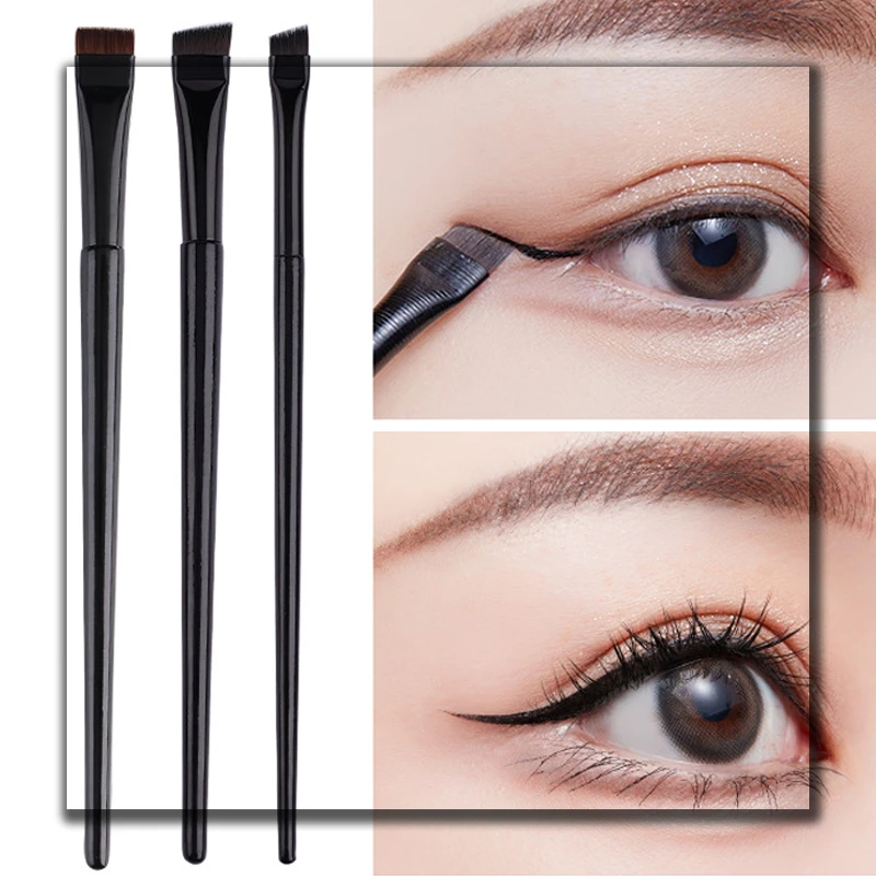 

Thin Eye Liner Cream Brush Eyebrow Powder Brush Makeup Brushes Fine Hair Flat Bevel New Cosmetic Tools Professional