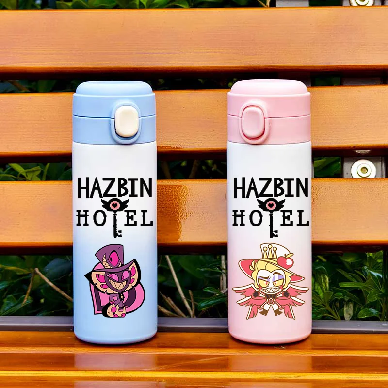420 мл Hazbin Hotel мультфильм изолированная чашка из нержавеющей стали портативная