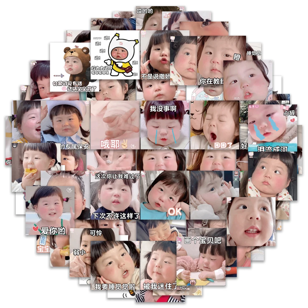 

10/25/62PCS Cute Girl Stickers Kawaii kids DIY Toy Laptop Luggage Skateboard Suitcase Graffiti Decal Sticker