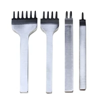 leather craft tool set stainless steel hole chisel graving stitching punch tools kit diy leather tools