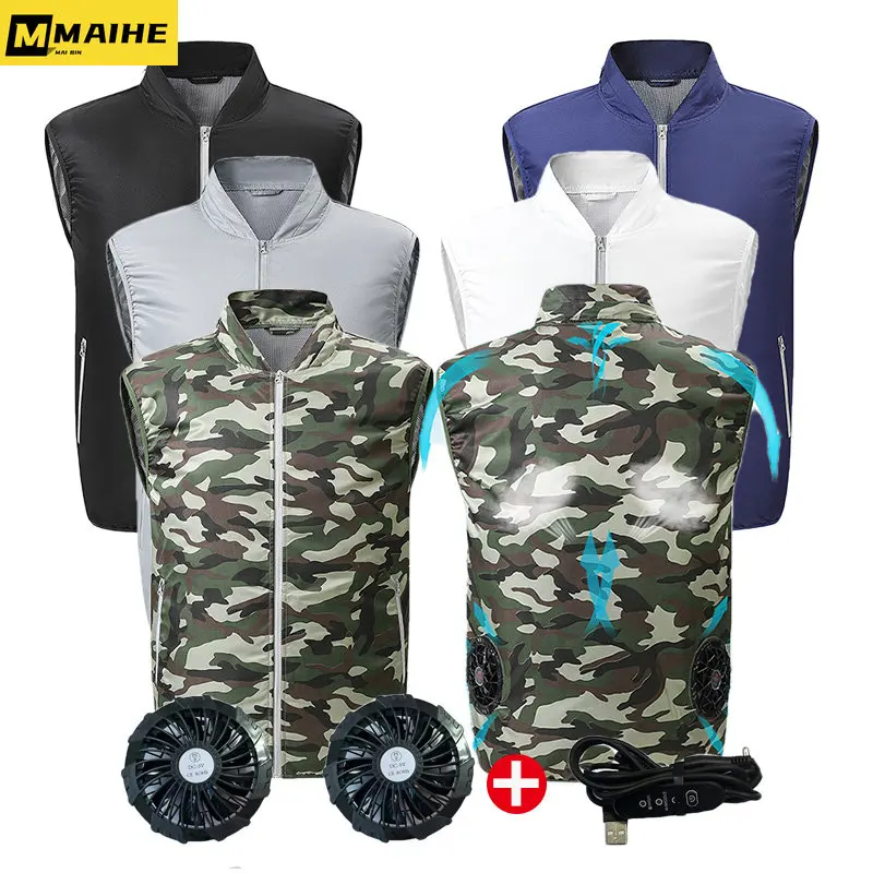 Cooling Vest With Fan USB Charging Men Women Ice Vest Summer