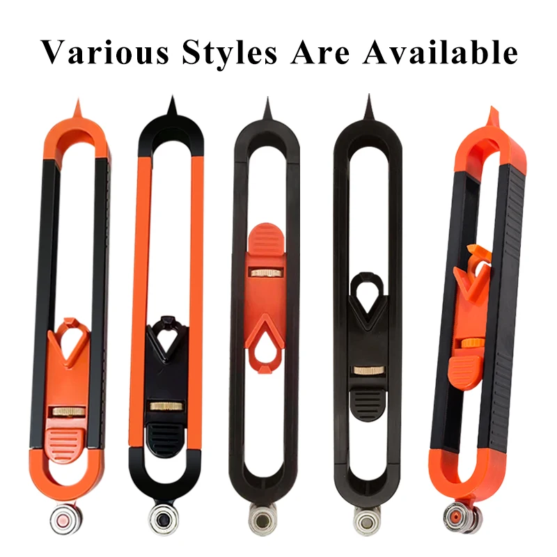 

Profile Scribing Ruler Contour Gauge with Lock Adjustable Locking Precise Woodworking Measuring Gauge Measurement Tool Carpentry