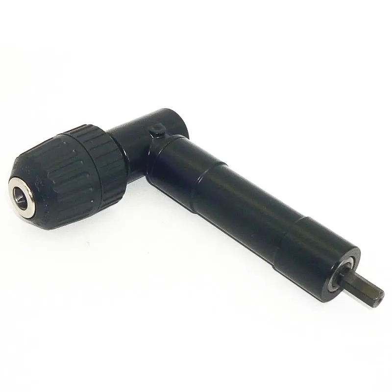 

8mm Hex Shank Screwdriver Drill Bit Angle Driver 90 Degree Right Angle 3/8in Keyless Chuck Drill Adapters Steel Body Design