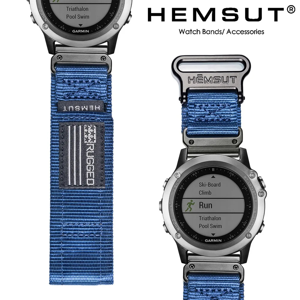 

Compatible With Garmin Watch Band Nylon Sports Military Watch Strap For Fenix/Forerunner/Vivoactive/Approach/MARQ/Quatix/D2