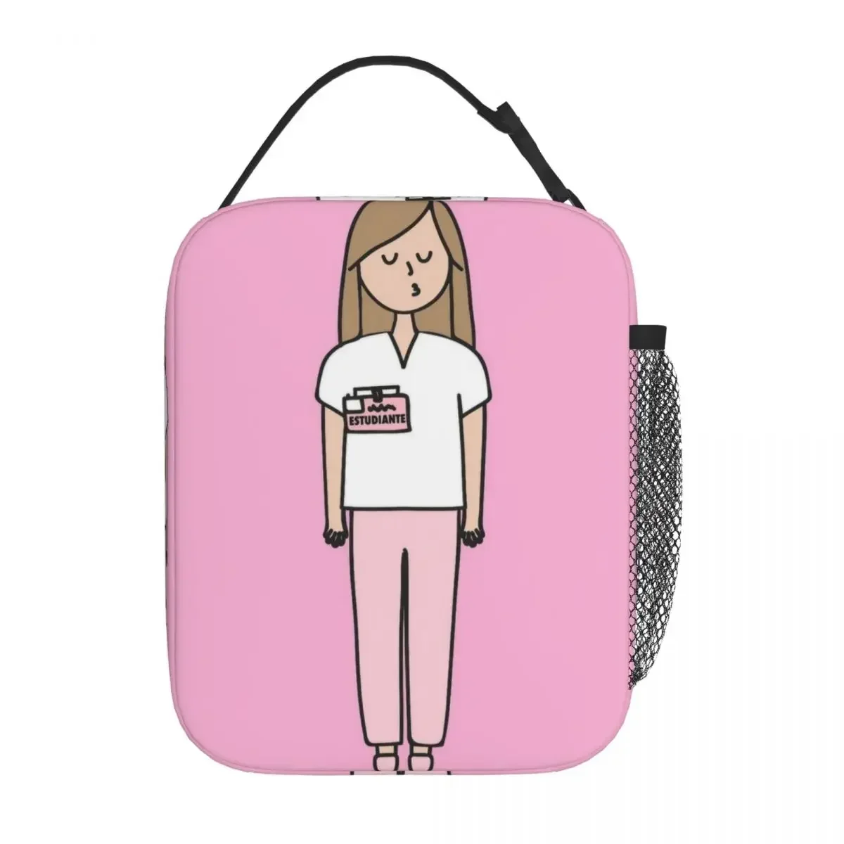 Забавная сумка-тоут для медсестры изолированная сумка обеда работы Enfermera En Apuros