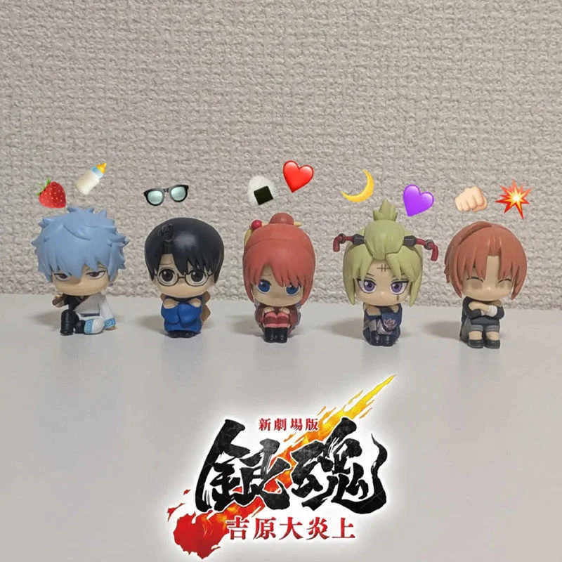 Фото Оригинальная фигурка Gintama Yoshiwara in Flames Machiboke Sitting Capsule Figure Blind Box Tsukuyomi Kagura, аниме-фигурка в закрытой коробке, подарок-сюрприз №3