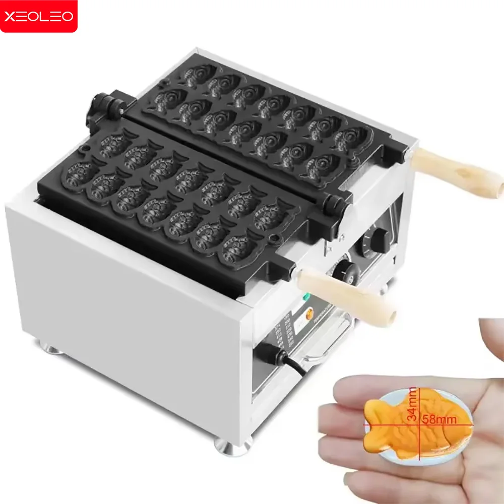 XEOLEO Taiyaki Maker 1400 Вт вафельница в форме рыбы 12 шт./14 шт. с антипригарным покрытием