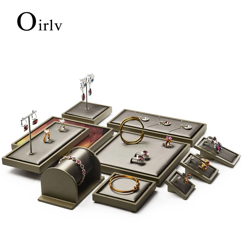 

Витрина для ювелирных изделий FANXI, кисть для шампанского, кожа, Т-образное кольцо, серьги, подвеска, подставка для ожерелья, органайзер для ювелирных изделий