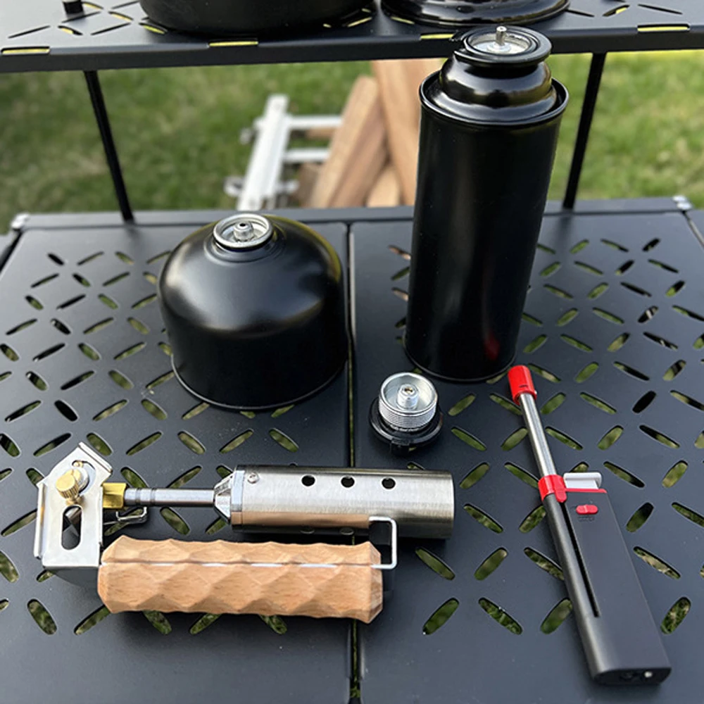 Складной инструмент зажигания для кемпинга с деревянной ручкой