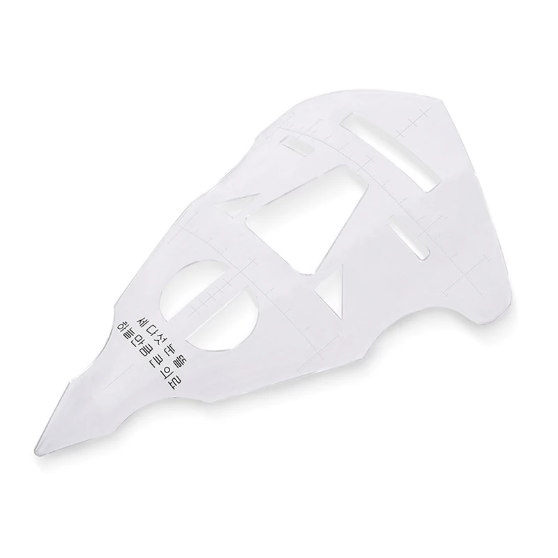 

1 шт. линейка для лица, бровей, губ, тату, трафарет, косметический инструмент для измерения, Перманентная фотолинейка