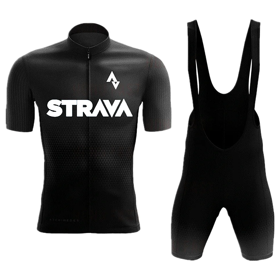 

Summer Pro STRAVA Cycling Jersey Set 2022 Mountain Bike Cycling Clothing Men's Racing sports Bicycle Clothes Cycling Set