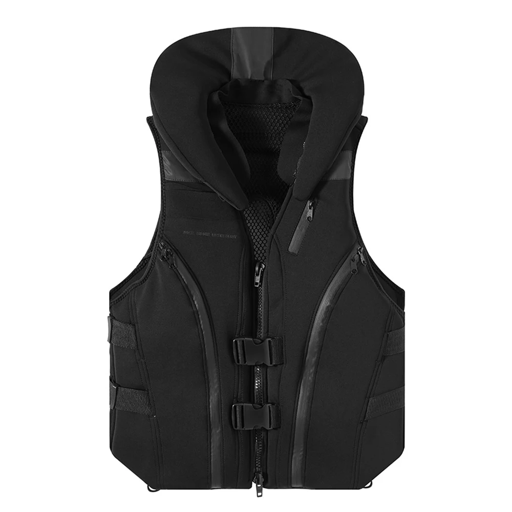 Neoprene Life Jacket Professional Adult Buoyancy Vest Outdoor Portable Safety Fishing Rafting Swimming Surfing Life Jacket 2022