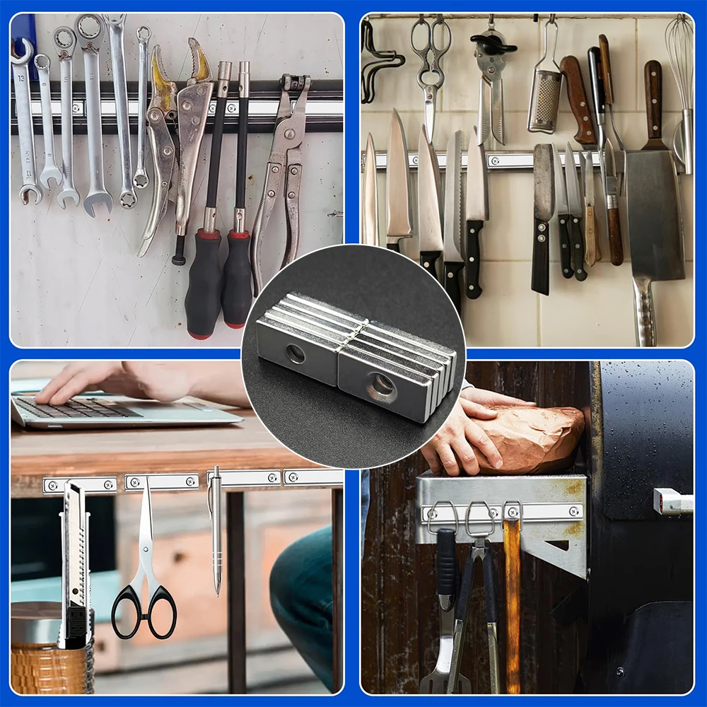 SanMao сильная Магнитная квадратная лампа с потайным отверстием N35 NdFeB