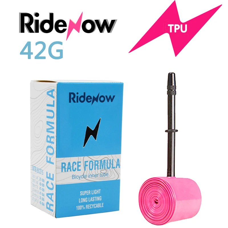 Внутренняя труба Ridenow для горного велосипеда из ТПУ, гравий, запчасти для велосипеда, Ультралегкая шина для горного велосипеда 26/27, 5 × 1,4-1,75