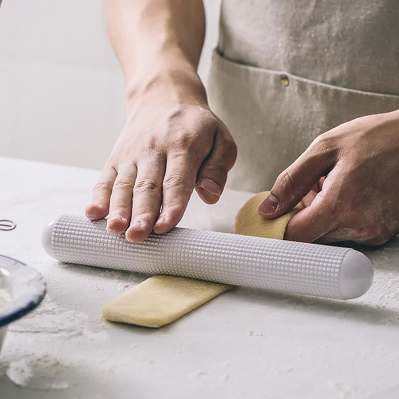 

Текстурированная скалка для пиццы, шкив для теста, Скалка Для Выпечки, деревянная кухонная утварь Deegroller, кухонная утварь