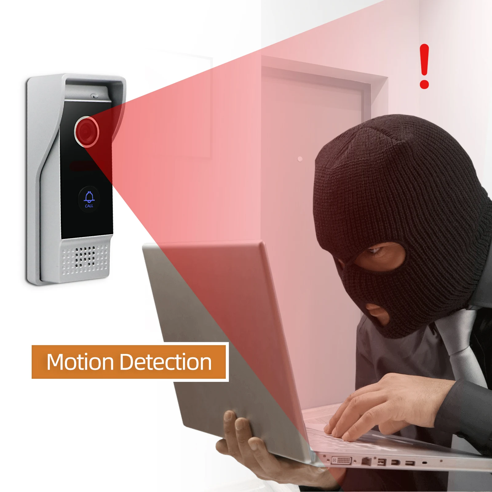JEATONE 7-дюймовый домашний видеодомофон система связи 1200TVL дверной звонок камера