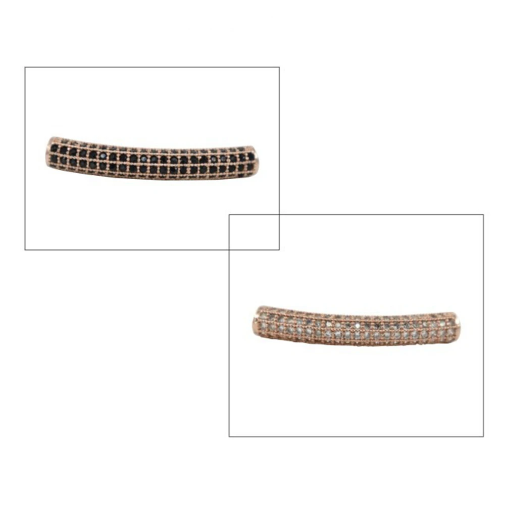 Длинные бусины с дуговым изгибом для изготовления браслетов ожерелий цепочек