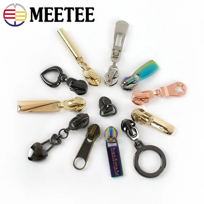 10/30 шт. Модные 5 # слайдеры на молнии для нейлоновых молний Сумка Одежда головки