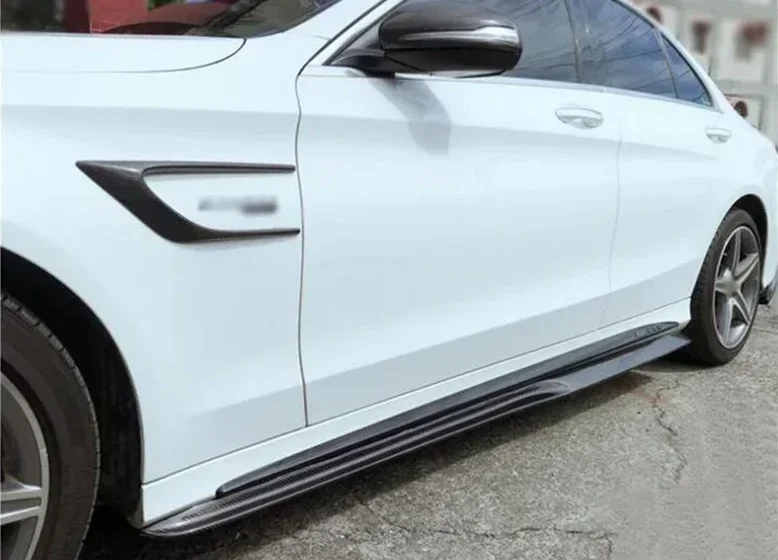 Для Mercedes Benz C Class W205 C205 2/4 дверь седан купе 2015-2021 комплект боковых юбок из