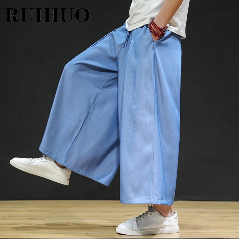 

RUIHUO Ankle-Length Harem Pants Men Clothing Chinese Size 5XL Casual Work Pants For Men Fashion Baggy 2022 Spring New Arrivals