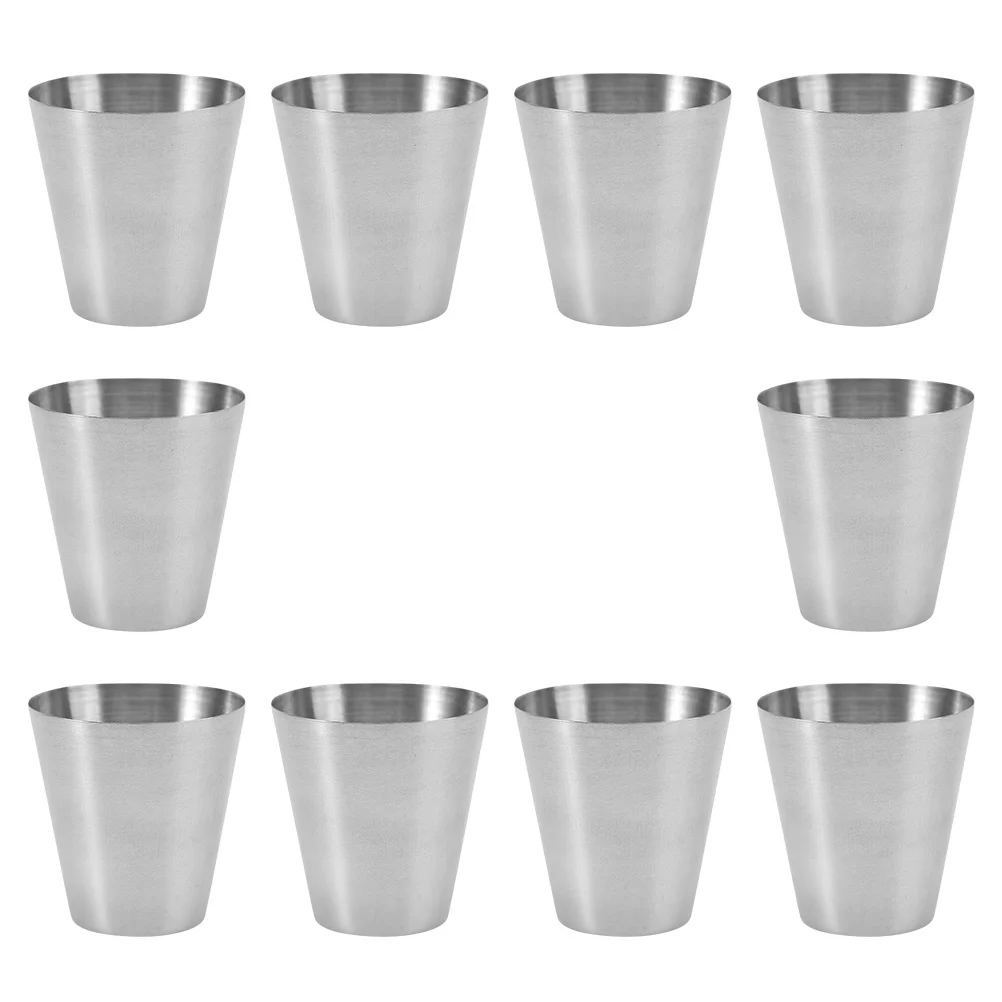 

Cups Steel Metal Cup Stainless Glasses Drinking Beer Mug Camping Shot Tumbler Water Pint Shatterproof Travel Coffee Cocktail