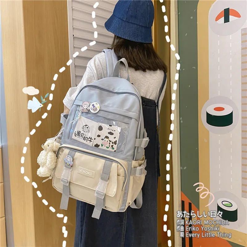 

Fashion Waterproof Women Backpack Teenager Girl Kawaii BookBag Laptop Rucksack Cute Student School Bag Mochila Female