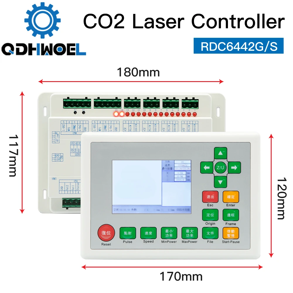 Ruida RD RDC6442G RDC6442S CO2 лазерный контроллер DSP для лазерной лампы гравировальная и режущая машина 6442 6442G 6442S