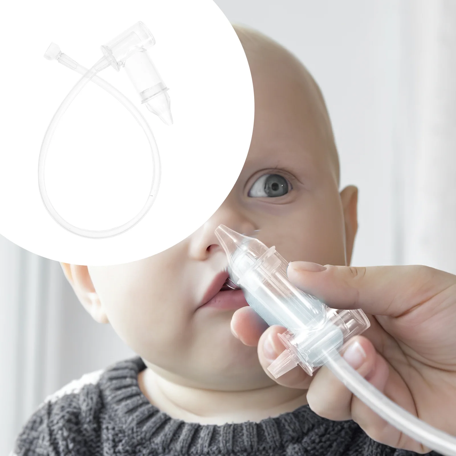 

Baby Suction Bowl Nasal Aspirator Nose Sucker Manual Snots Cleaners Aspirators Infant Mucus