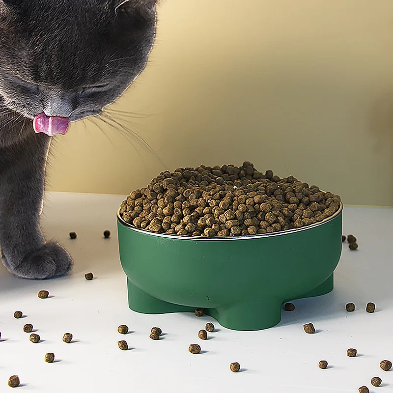 

Миска для кота, собаки миска для домашних животных, миска из нержавеющей стали для собак, миска для воды большой емкости, миска для кошек с за...