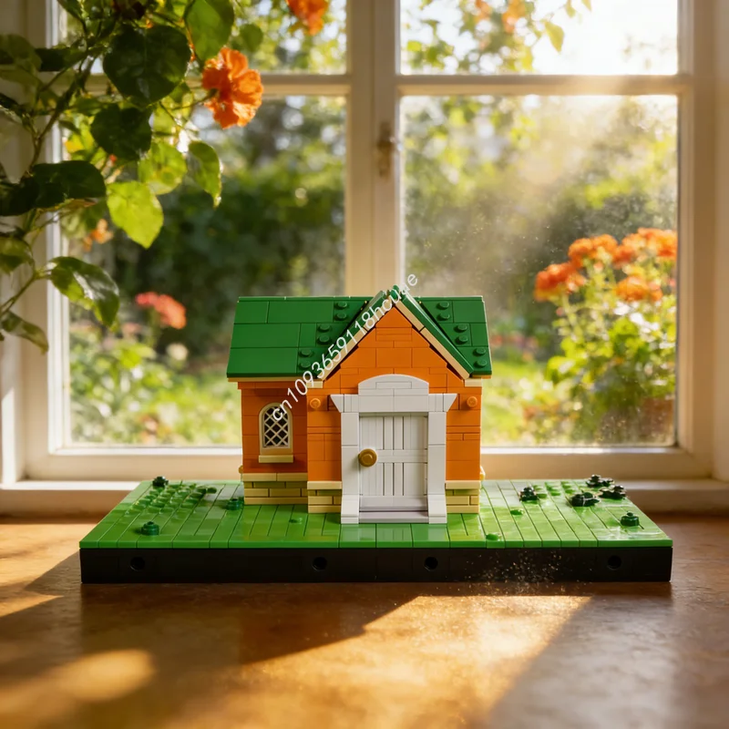 Фото 779pcs MOC Animal Crossing Tangy S House Modular Streetscape Model Building Blocks festival Gift Architecture Toy Brick №1