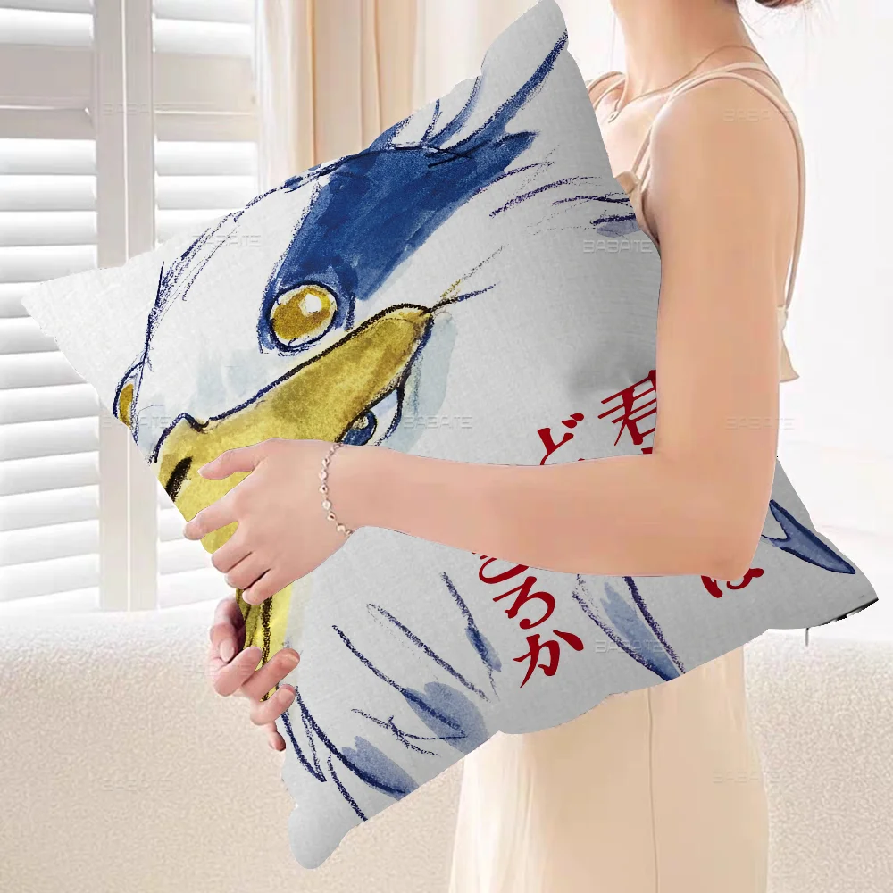 T-The B-Boy A-And H-Heron Pillow Anime Sofa Bed Head Cover Cushion 45x45 Cm Fashion