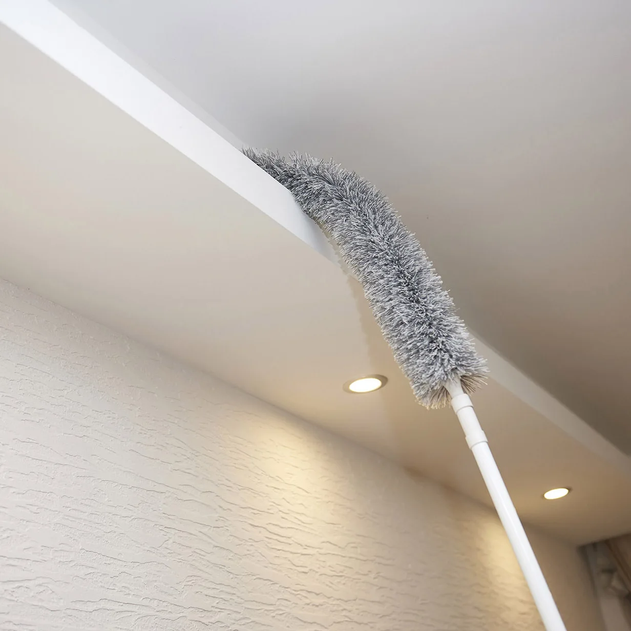 Lazy microfiber dusting duster household feather duster dusting bendable retractable cleaning duster dust cleaner
