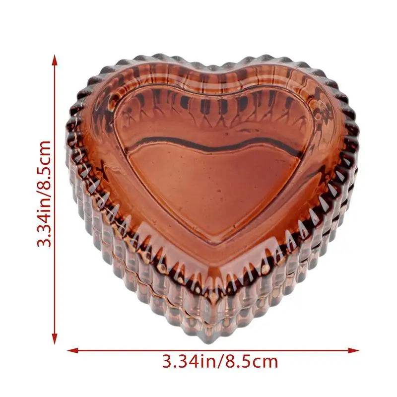 

Valentine's Day Heart Shaped Box Glass Gift Box Women Girls Gift Wedding Gift Box