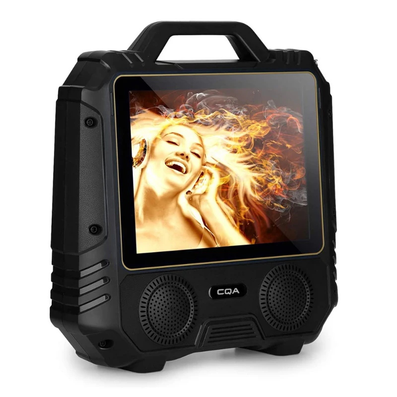 

4inch professional karaoke music audio wireless portable LCD video Android system speaker with touch screen