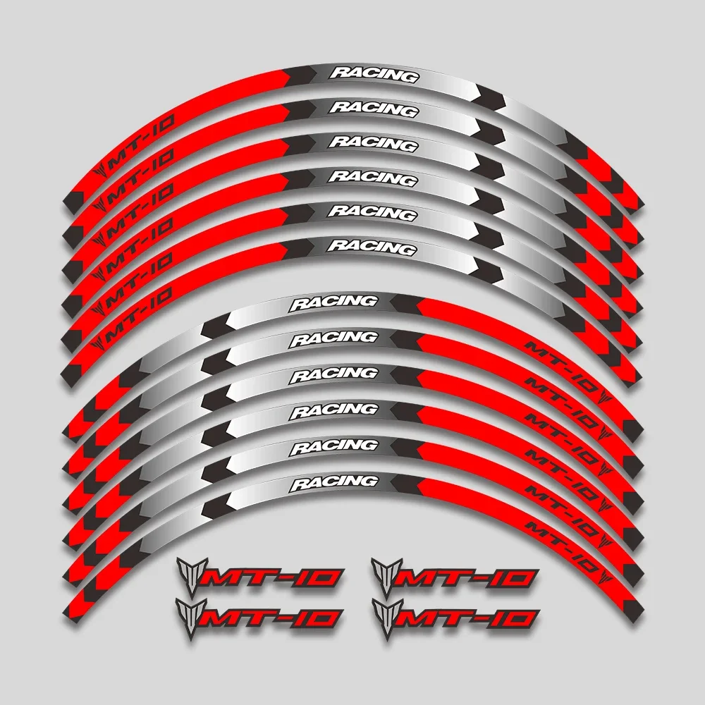

Для Yamaha MT10 mt 10 17 дюймов аксессуары для мотоциклов наклейка обод шины водонепроницаемые декоративные наклейки Ступица колеса Светоотражающая полоса набор