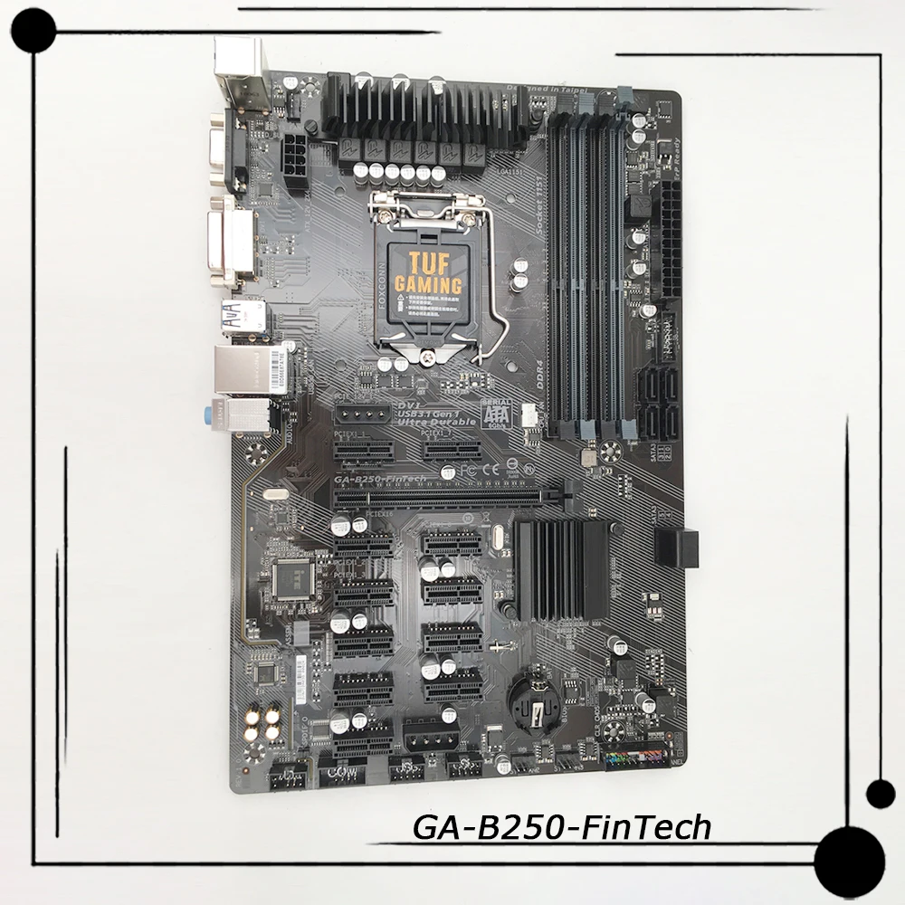 

NEW For Gigabyte B250-FinTech 1151 6th/7th Gen Core DDR4 SATA 3.0 USB 3.1 128 GB Desktop Motherboard High Quality