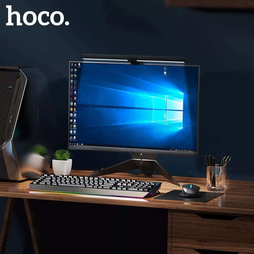 

HOCO New USB Asymmetric Light Source Screen Hanging Light Black Screen Light Computer Light Led Desk Lamp Monitor Light Reading