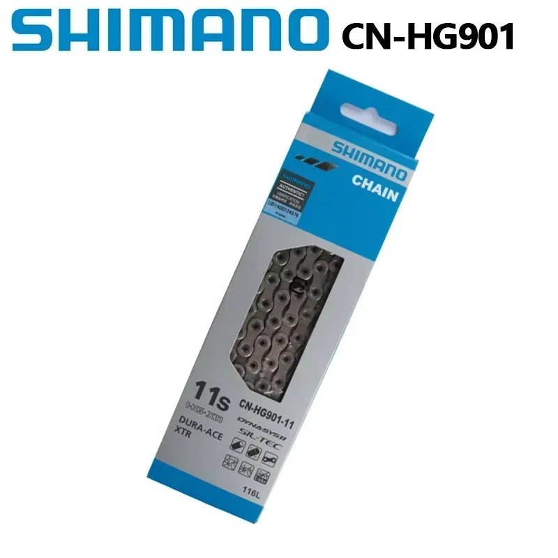 Оригинальная скоростная цепь SHIMANO Dura Ace XTR CNHG901 HG900 11S с цепью Quick Link HG901 116L