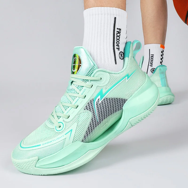 QNX-A25 UltraLight High Quality Men Basketball Sneakers Training Sports Shoes Breathable Cushion High-top Basketball Shoes 36-46